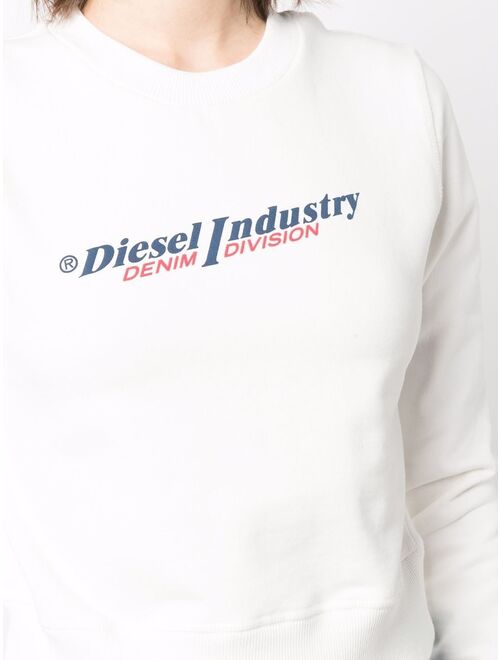 Diesel logo-print cotton sweatshirt