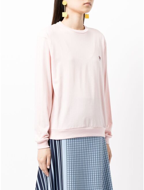 PS Paul Smith zebra-motif cotton sweatshirt