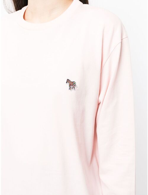 PS Paul Smith zebra-motif cotton sweatshirt