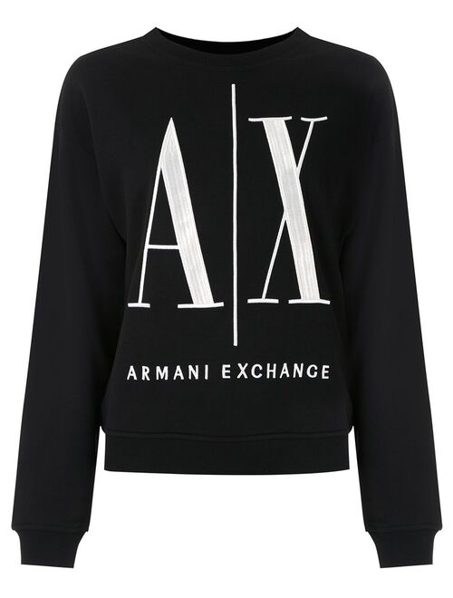 Armani Exchange embroidered-logo sweatshirt