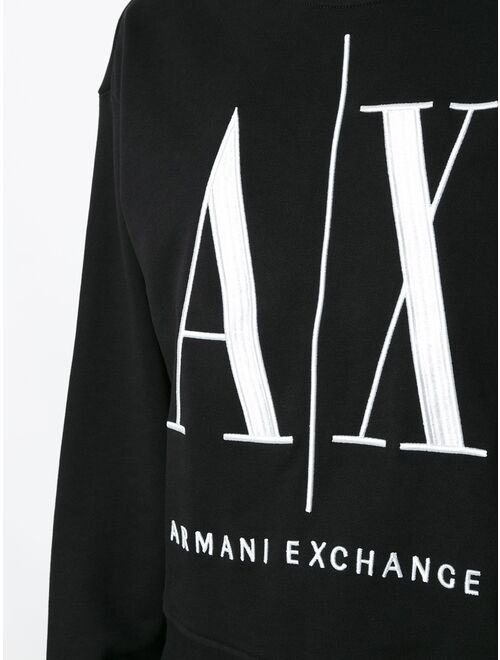 Armani Exchange embroidered-logo sweatshirt