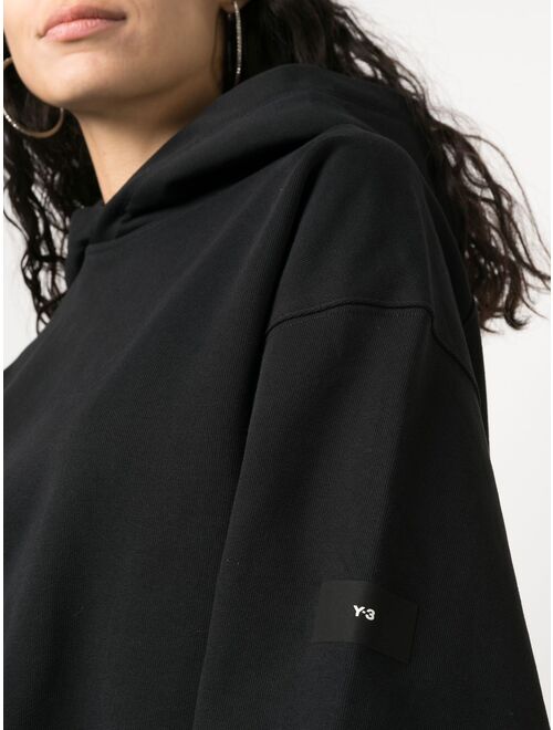 Y-3 logo-patch long-sleeve hoodie