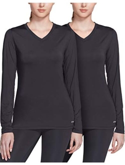 2 or 3 Pack Women's UPF 50  Long Sleeve Workout Shirts, UV Sun Protection Running Shirt, Dry Fit Athletic Tops