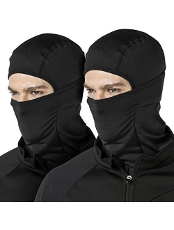 2 Pack Thermal Winter Balaclava Face Mask, UV Protection Fleece Lined Ski Mask, Lightweight Windproof Neck Gaiter