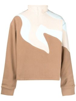 AV Vattev Okeefe panelled sweatshirt