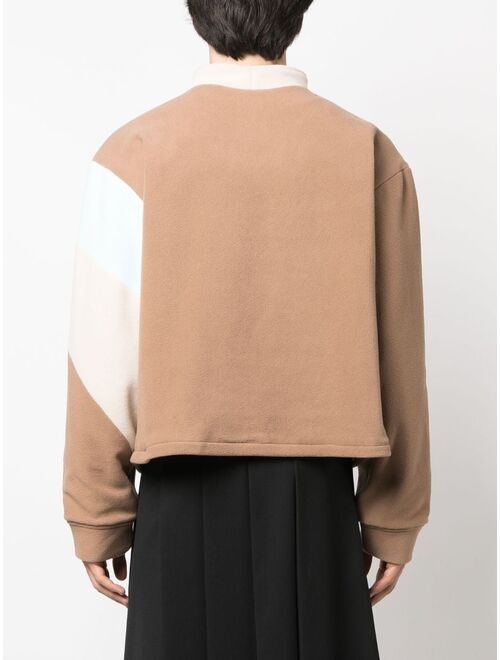 AV Vattev Okeefe panelled sweatshirt