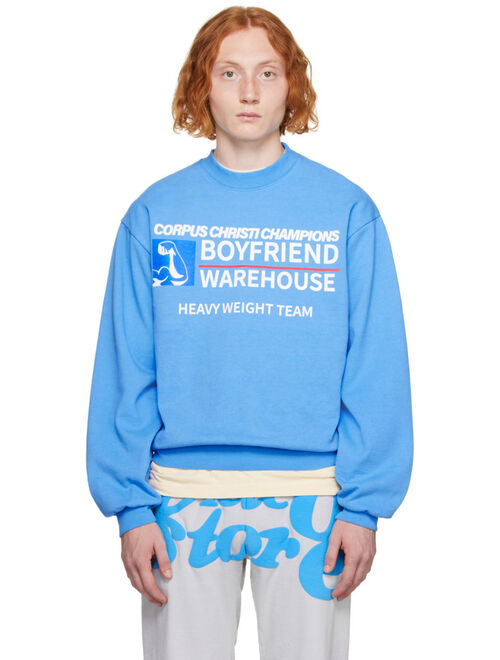 Video Store Apparel Blue 'Heavyweight Team' Sweatshirt