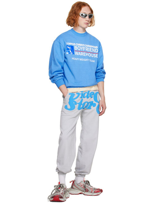 Video Store Apparel Blue 'Heavyweight Team' Sweatshirt