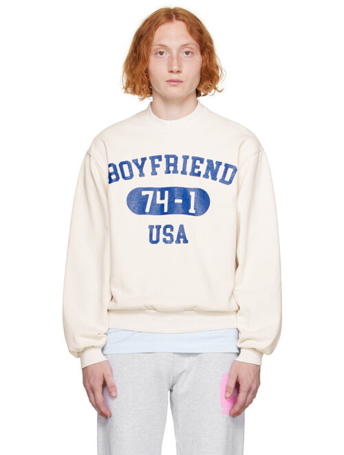 Video Store Apparel Off-White 'Boyfriend' Sweatshirt