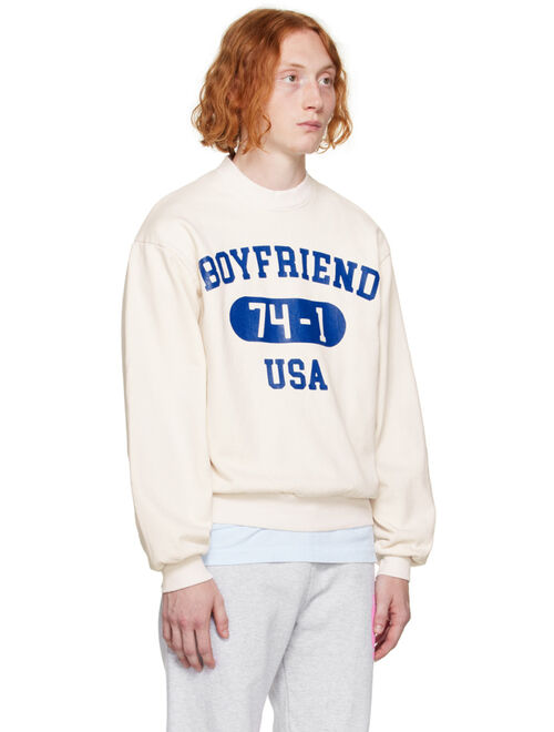 Video Store Apparel Off-White 'Boyfriend' Sweatshirt