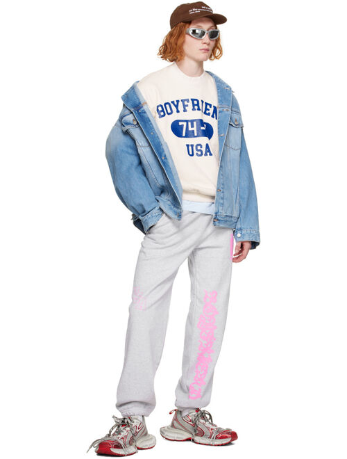 Video Store Apparel Off-White 'Boyfriend' Sweatshirt