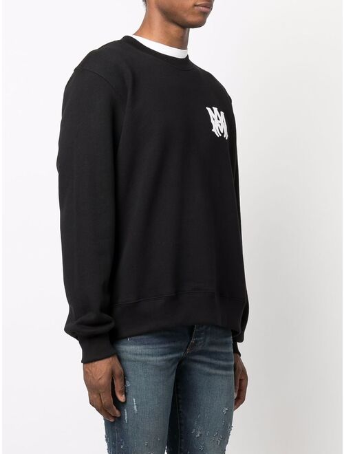 AMIRI logo-print long-sleeve cotton sweatshirt