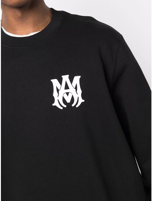 AMIRI logo-print long-sleeve cotton sweatshirt