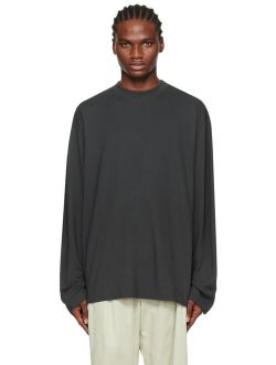 LEMAIRE Gray Dropped Shoulder Sweatshirt