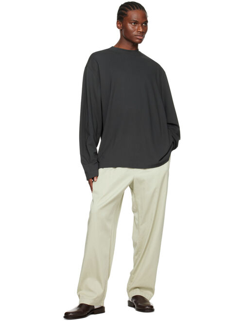 LEMAIRE Gray Dropped Shoulder Sweatshirt