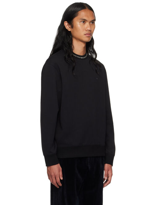 Emporio Armani Black Crewneck Sweatshirt