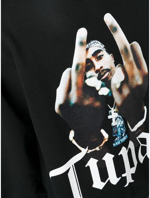 WACKO MARIA Tupac-print cotton sweatshirt