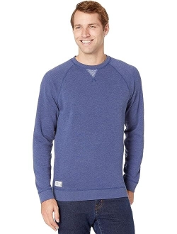 johnnie-O Pamlico Polyester Solid Raglan Long Sleeve Relaxed Fit Pullover Sweatshirt