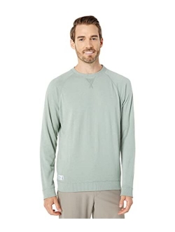 johnnie-O Pamlico Polyester Solid Raglan Long Sleeve Relaxed Fit Pullover Sweatshirt