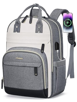 Laptop Backpack for Women, 15.6 Inch Travel Anti-theft Laptop Bag, Fashion Work Business Backpacks Purse, Warterproof College Teacher Nurse Computer Professor Da