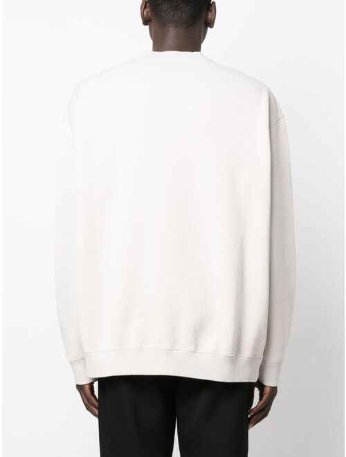 Lanvin logo-embroidered cotton sweatshirt