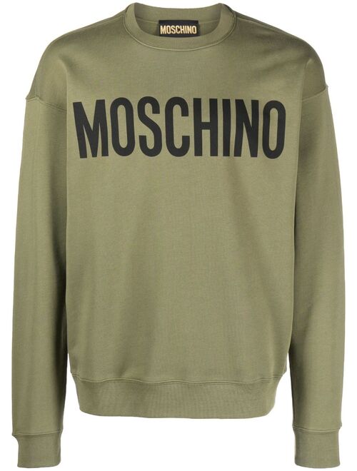 Moschino logo-print crew-neck sweatshirt