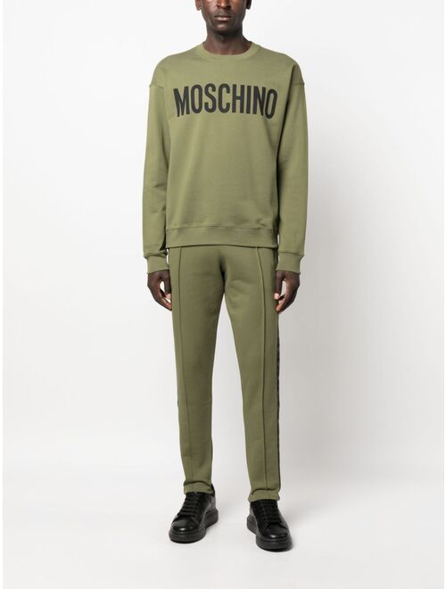 Moschino logo-print crew-neck sweatshirt