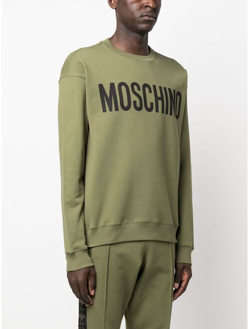 Moschino logo-print crew-neck sweatshirt