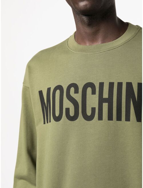 Moschino logo-print crew-neck sweatshirt