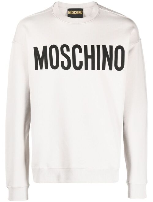 Moschino logo-print organic-cotton sweatshirt