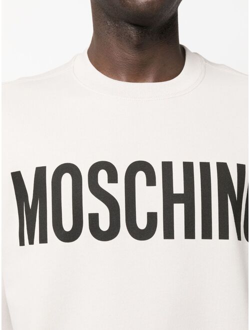 Moschino logo-print organic-cotton sweatshirt