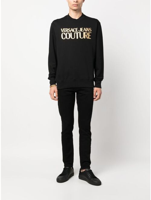 Versace Jeans Couture logo-print cotton sweatshirt