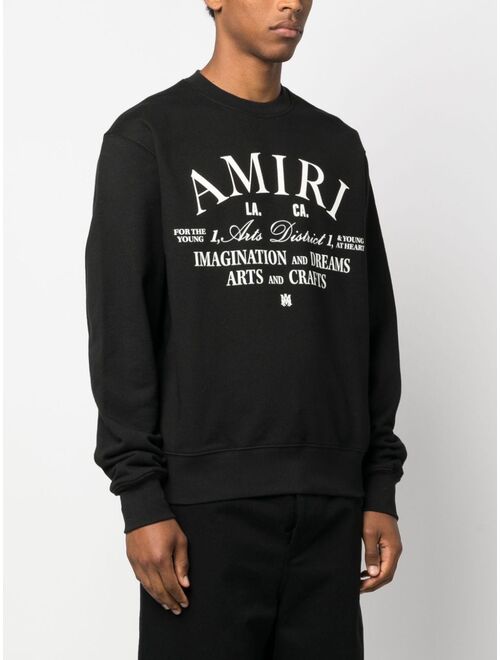 AMIRI logo-print cotton sweatshirt