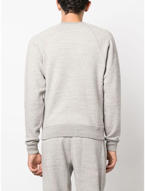 TOM FORD melange-effect crew-neck sweatshirt