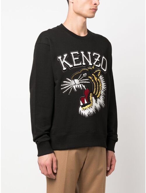 Kenzo Varsity Jungle logo-embroidered cotton sweatshirt