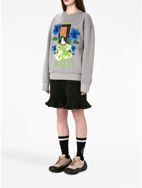 JW Anderson graphic-print cotton sweatshirt