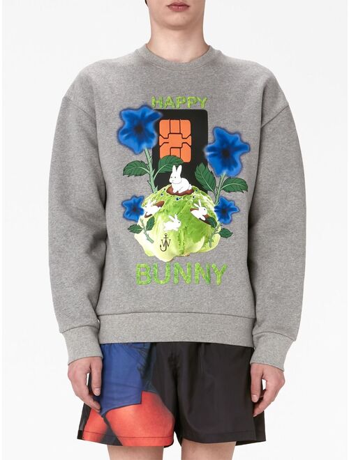 JW Anderson graphic-print cotton sweatshirt