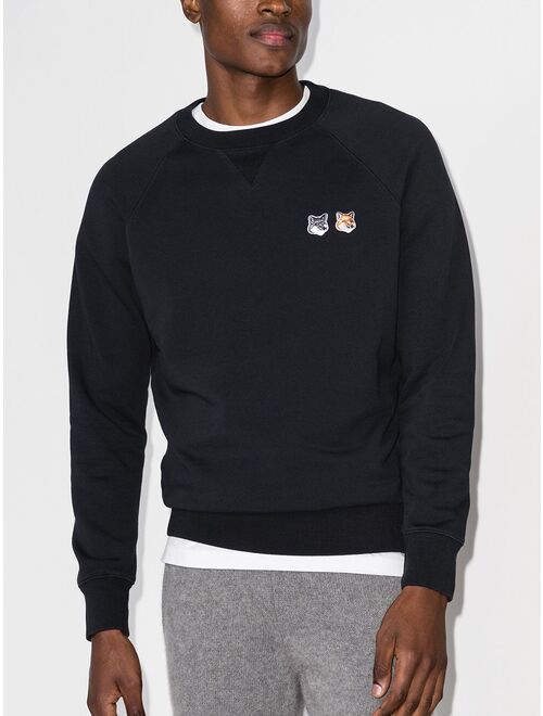 Maison Kitsune Fox Head cotton sweatshirt