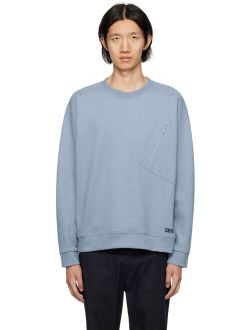 ZEGNA Blue Crewneck Sweatshirt