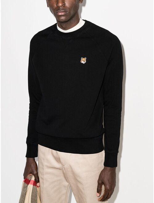 Maison Kitsune fox-patch cotton sweatshirt