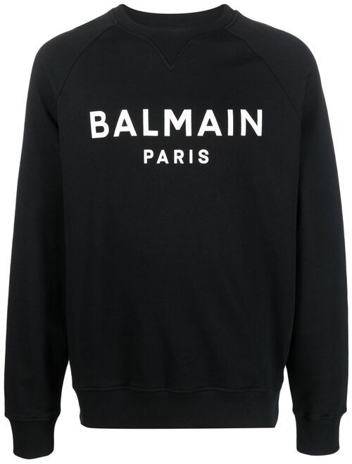 Balmain logo-print crew-neck sweatshirt