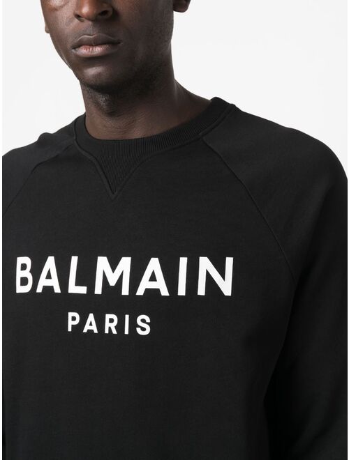 Balmain logo-print crew-neck sweatshirt