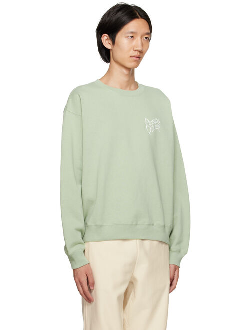 Museum of Peace & Quiet Green Warped Sweatshirt