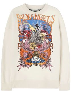 Concert graphic-print cotton sweatshirt