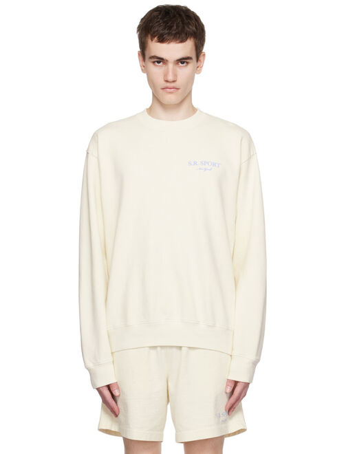 Sporty & Rich Off-White Wimbledon Sweatshirt