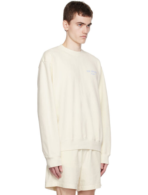 Sporty & Rich Off-White Wimbledon Sweatshirt