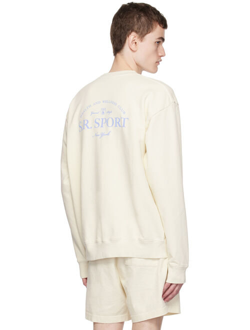 Sporty & Rich Off-White Wimbledon Sweatshirt