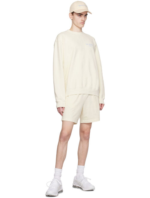 Sporty & Rich Off-White Wimbledon Sweatshirt