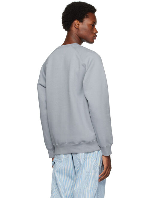 Carhartt Work In Progress Blue Chase Sweatshirt