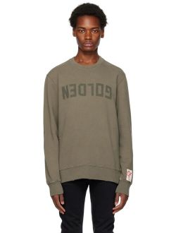 Golden Goose Khaki Distressed Sweatshirt